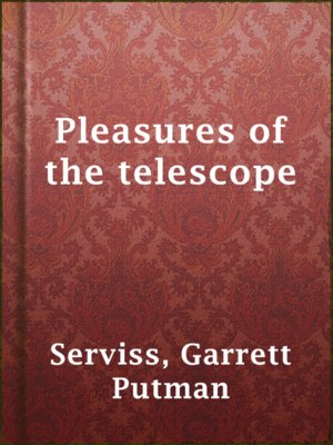 Pleasures of the telescope - ebook